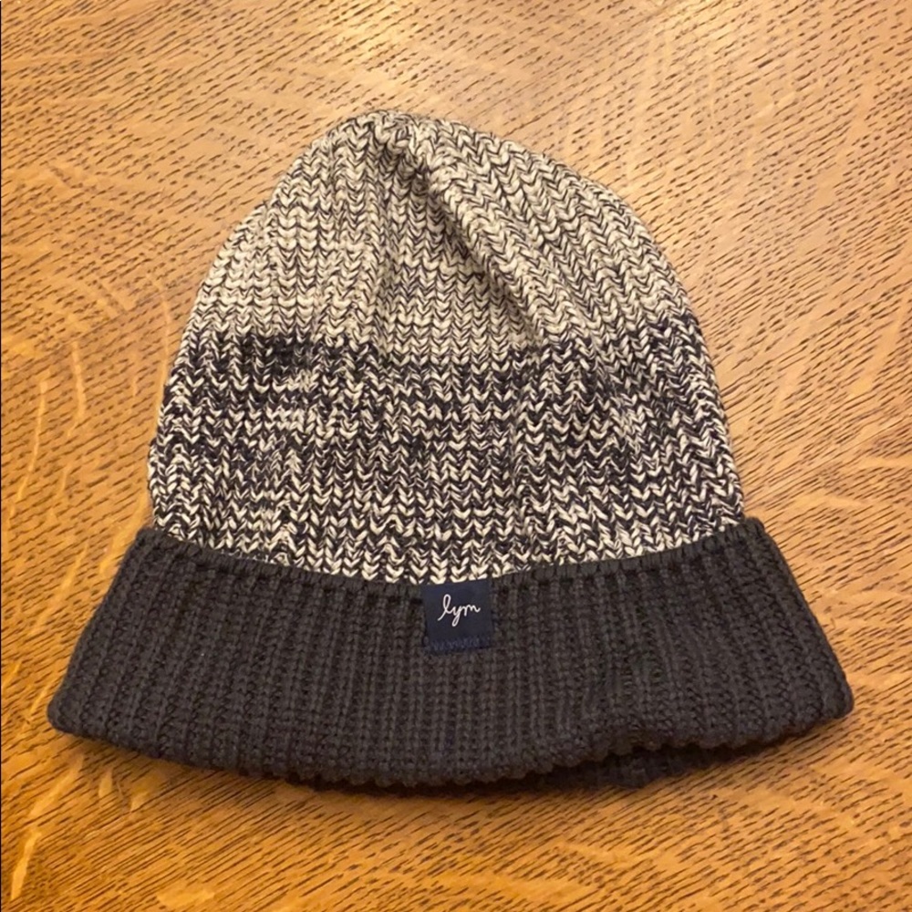 Love your melon dark charcoal ombré beanie